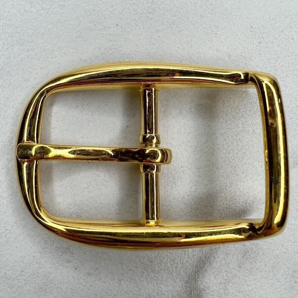 Vintage Gold Tone Simple Basic Belt Buckle for up to 1 Inch Belt
